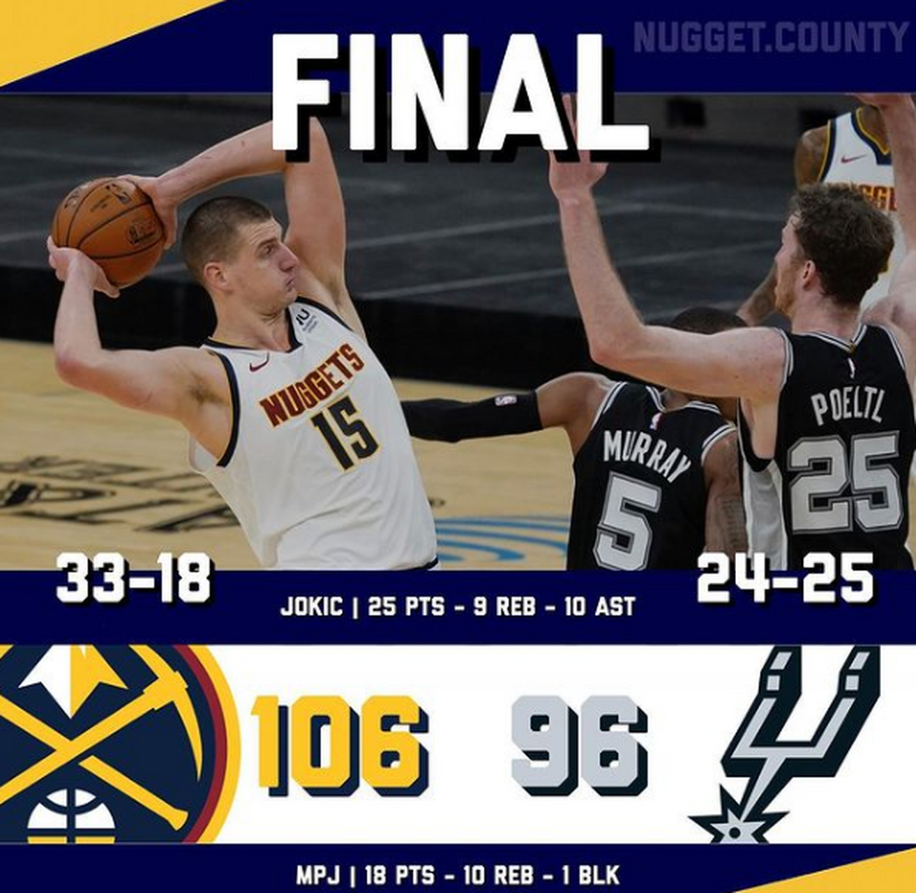 掘金轻取马刺，布克刷新纪录的简单介绍